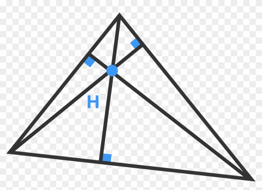 The Orthocenter Of A Triangle Is The Intersection Of - Triangle #1375261