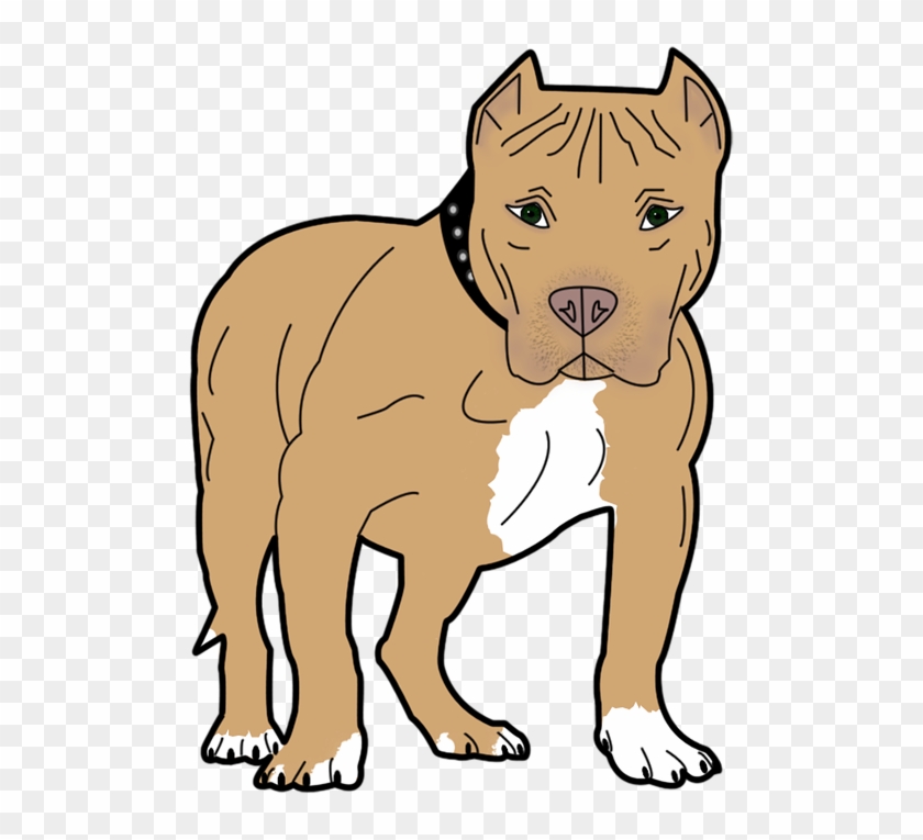 Bull,staffordshire - Pitbull Cartoon Transparent #1375288