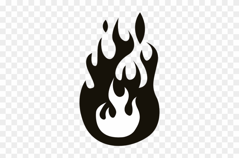 Jpg Transparent Fire Flame Clipart Transparent - Clipart Black And White Flames #1375327