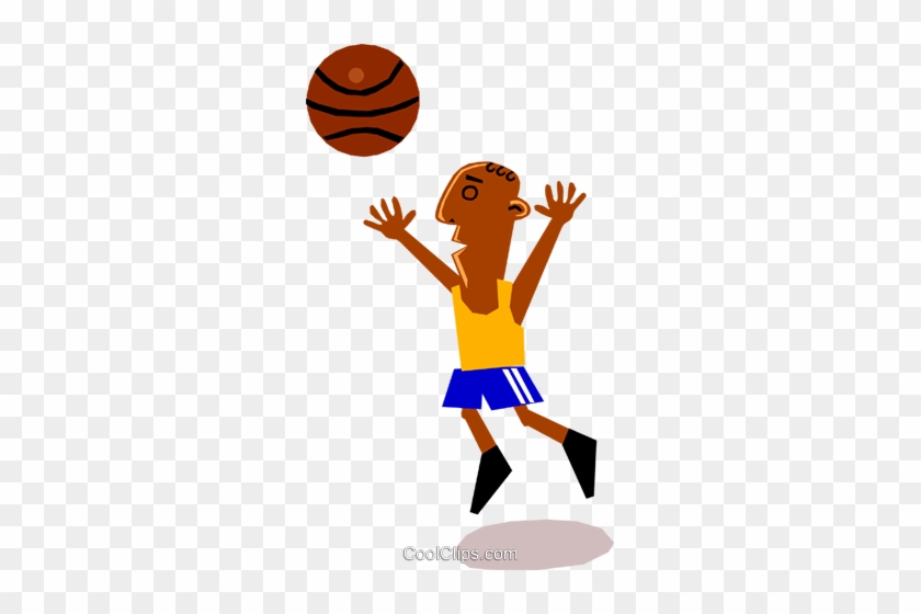 Basketball Player Royalty Free Vector Clip Art Illustration - Clip Art #1375442