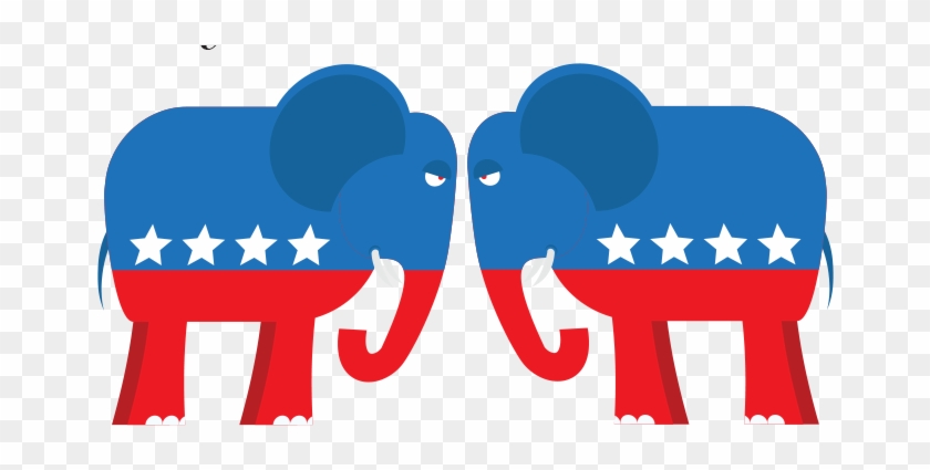 The Republican Party Is In An Absurd A State Of Chaos, - Donkey And Elephant Parties #1375467