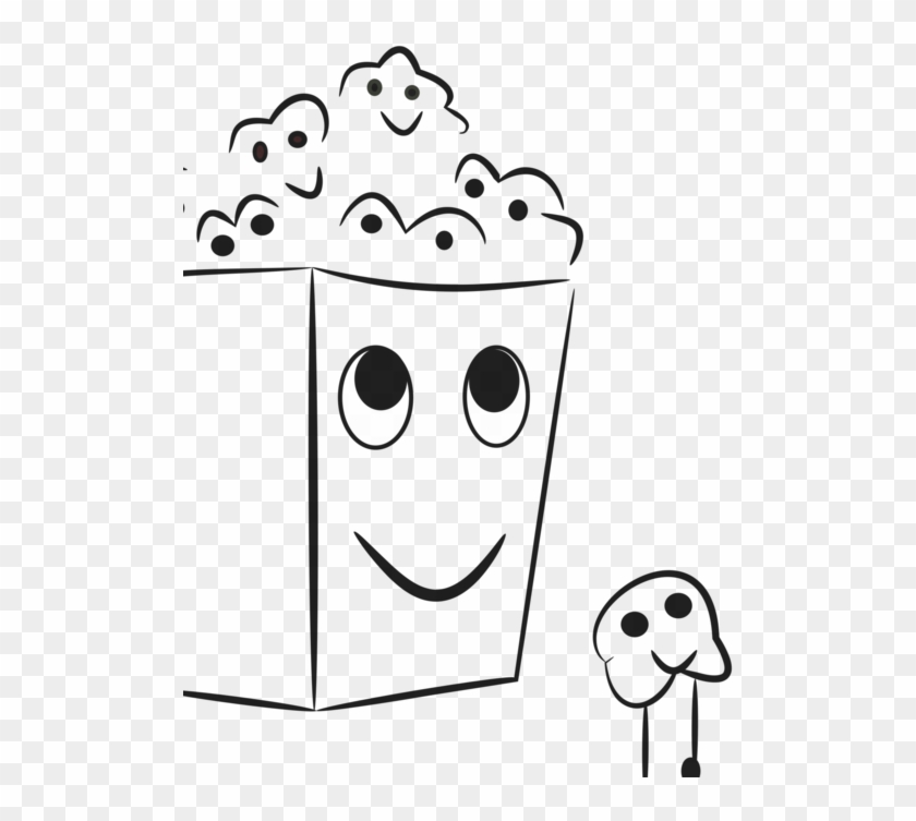 Nose Popcorn Smile Happy Imagination Cuteness - Clip Art #1375588
