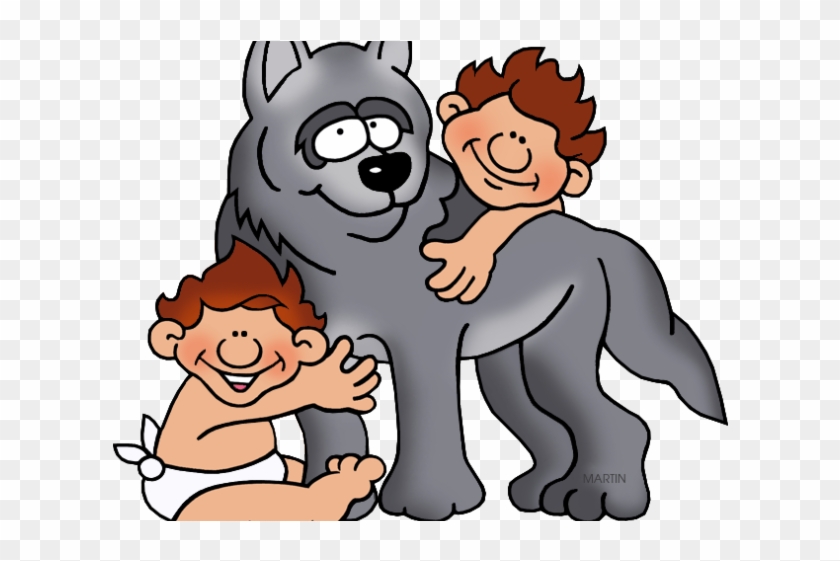 Rome Clipart Romulus And Remus - Cartoon Romulus And Remus #1375700