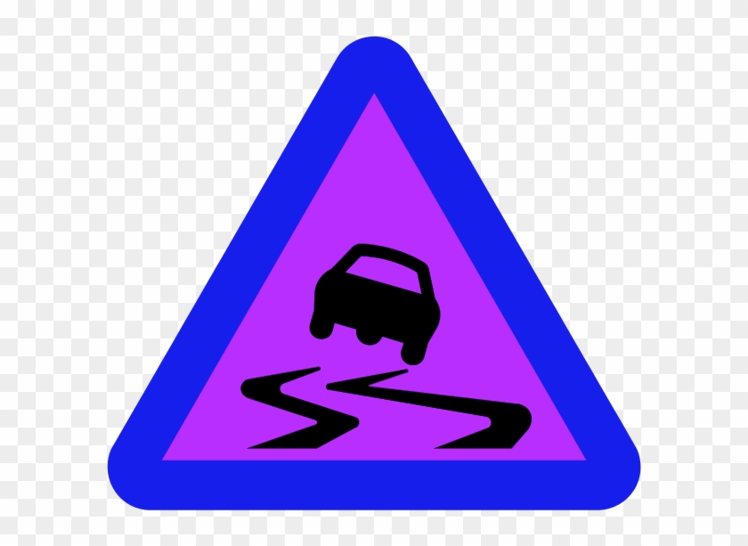 Slippery Clipart Arrow - Car Accident Triangle Png #1375728