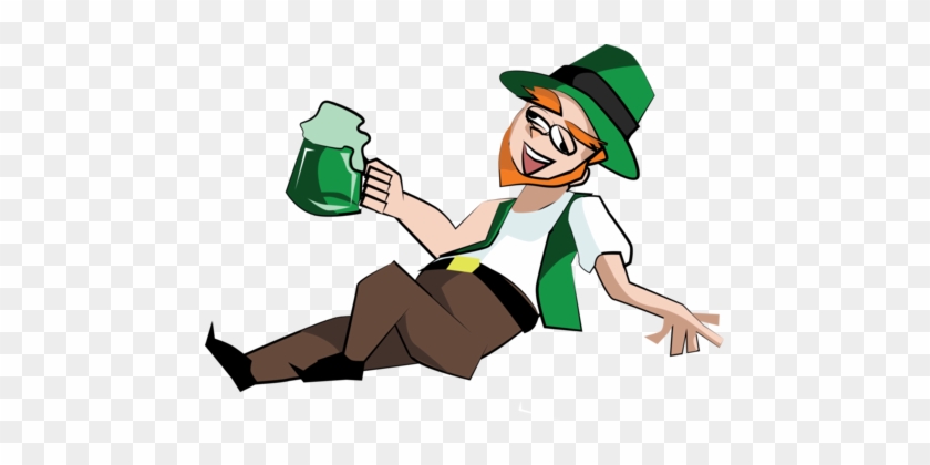 Leprechaun Alcohol Intoxication Saint Patrick's Day - Drunk Png #1375740