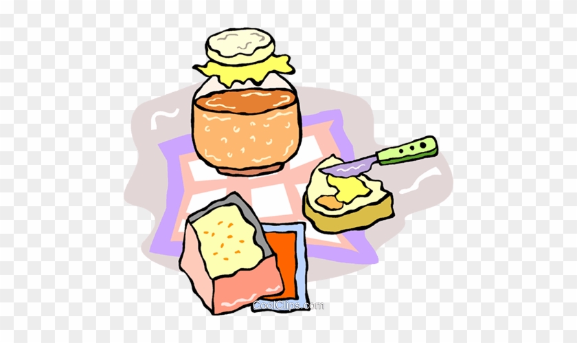 toast and jam clipart