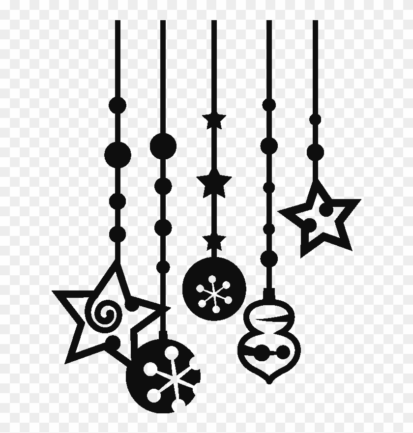 Stickers With Christmas Decorations - Christmas Decorations Silhouette #1375824