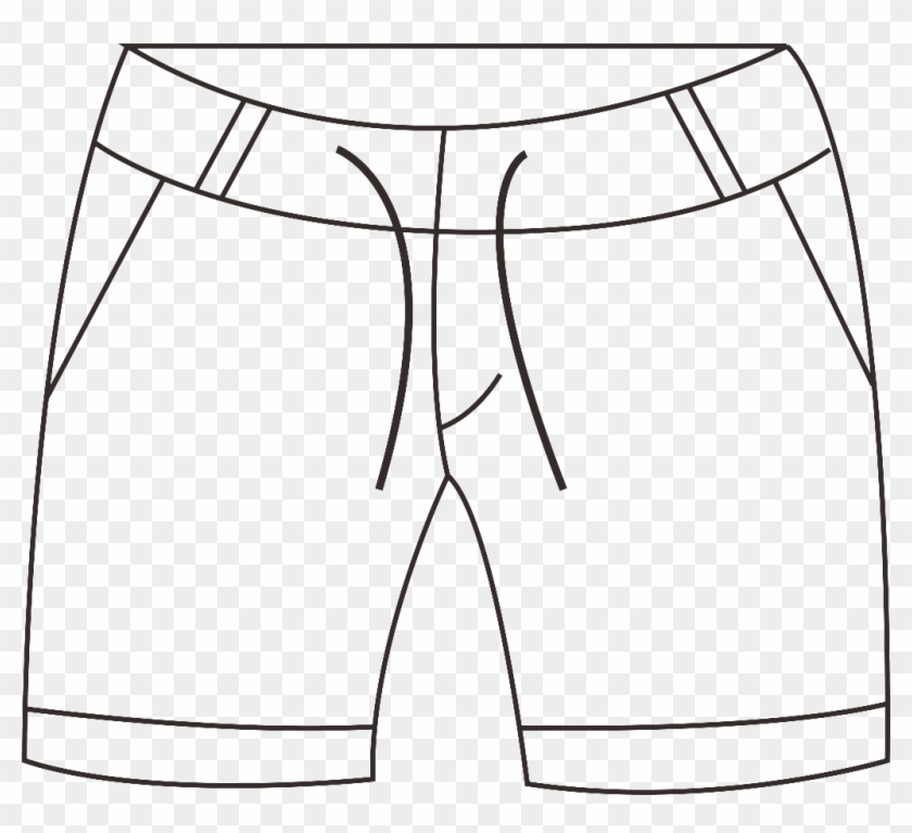 Clear Background Of Free - Shortsblack White Draw #1375830