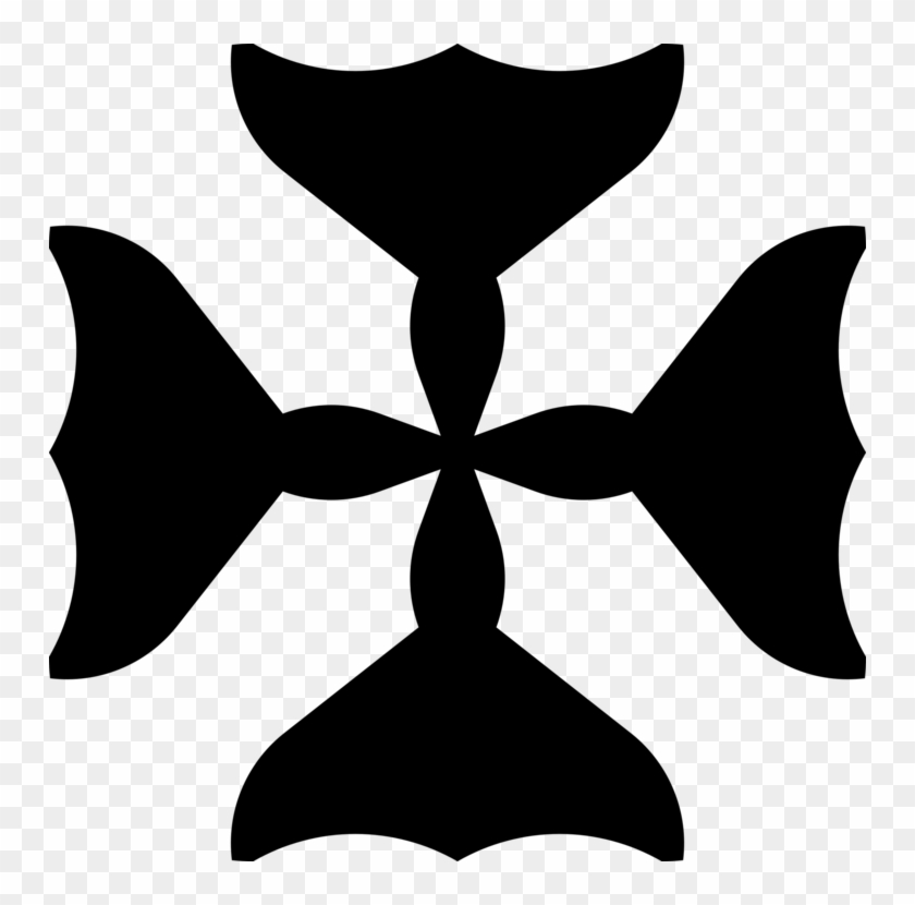 Black And White Christian Cross Computer Icons Symbol - Christian Cross #1375877
