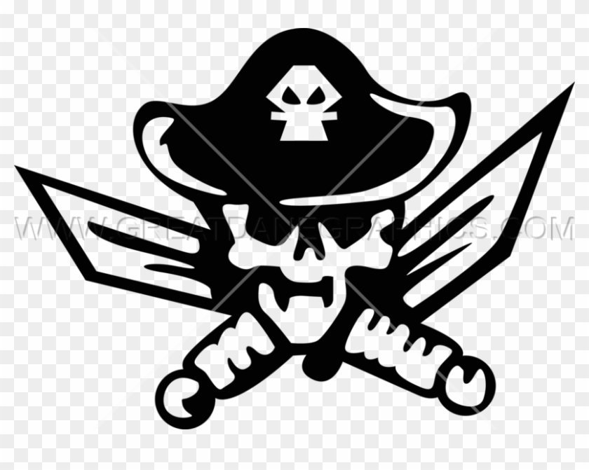 Pirate Skull Head - Clip Art #1376091