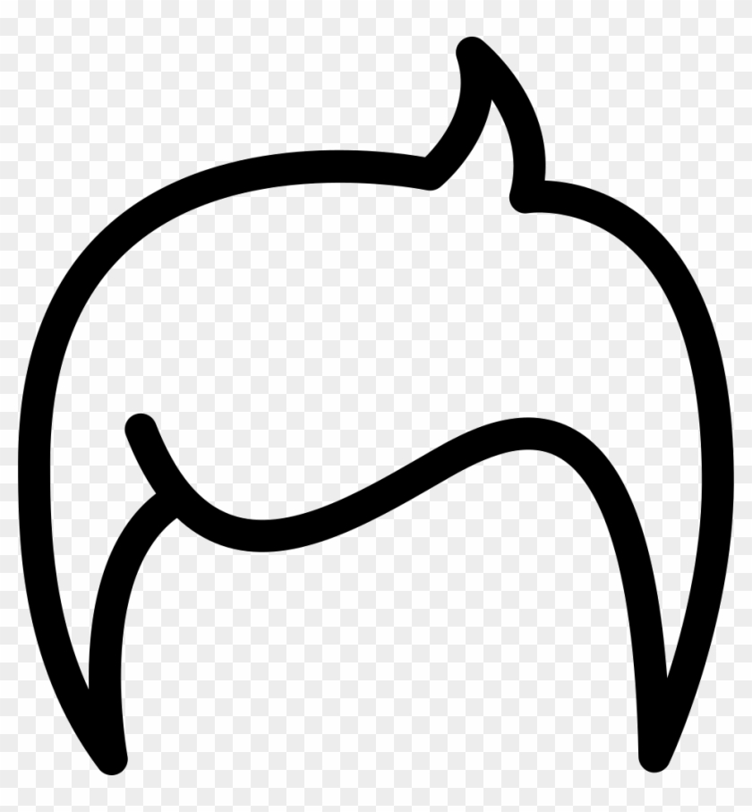 Human Hair Outline Shape Comments - Outline Of Hair #1376255