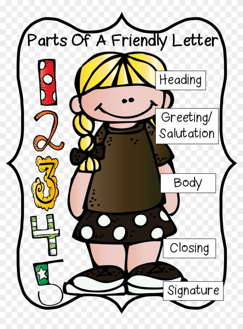 19 First Grade Vector Library Library 1st Huge Freebie - Parts Of A Friendly Letter Cartoon #1376267