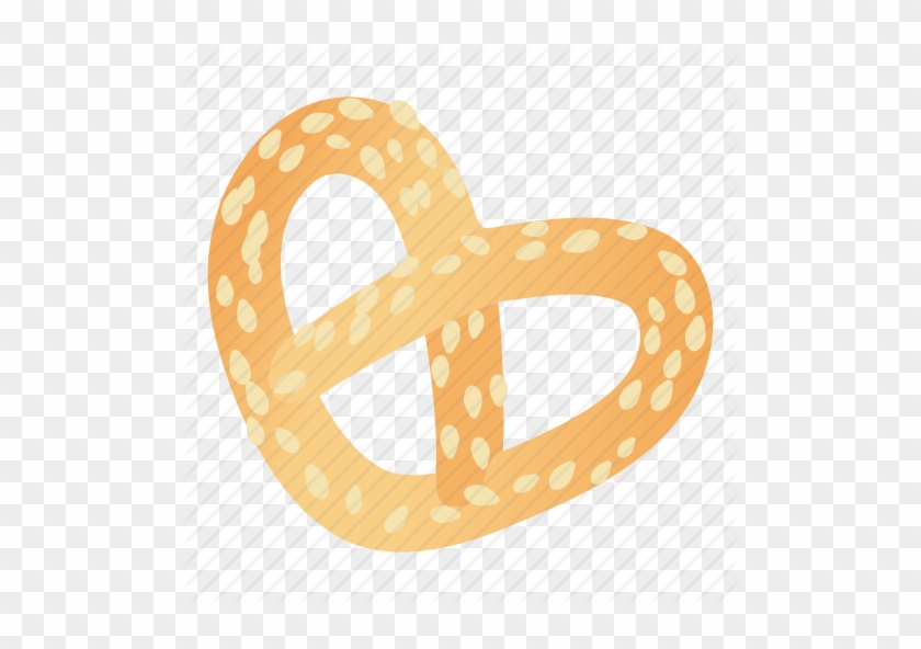 Bread Cartoon Png Png Black And White Library - Pretzels Cartoon #1376317