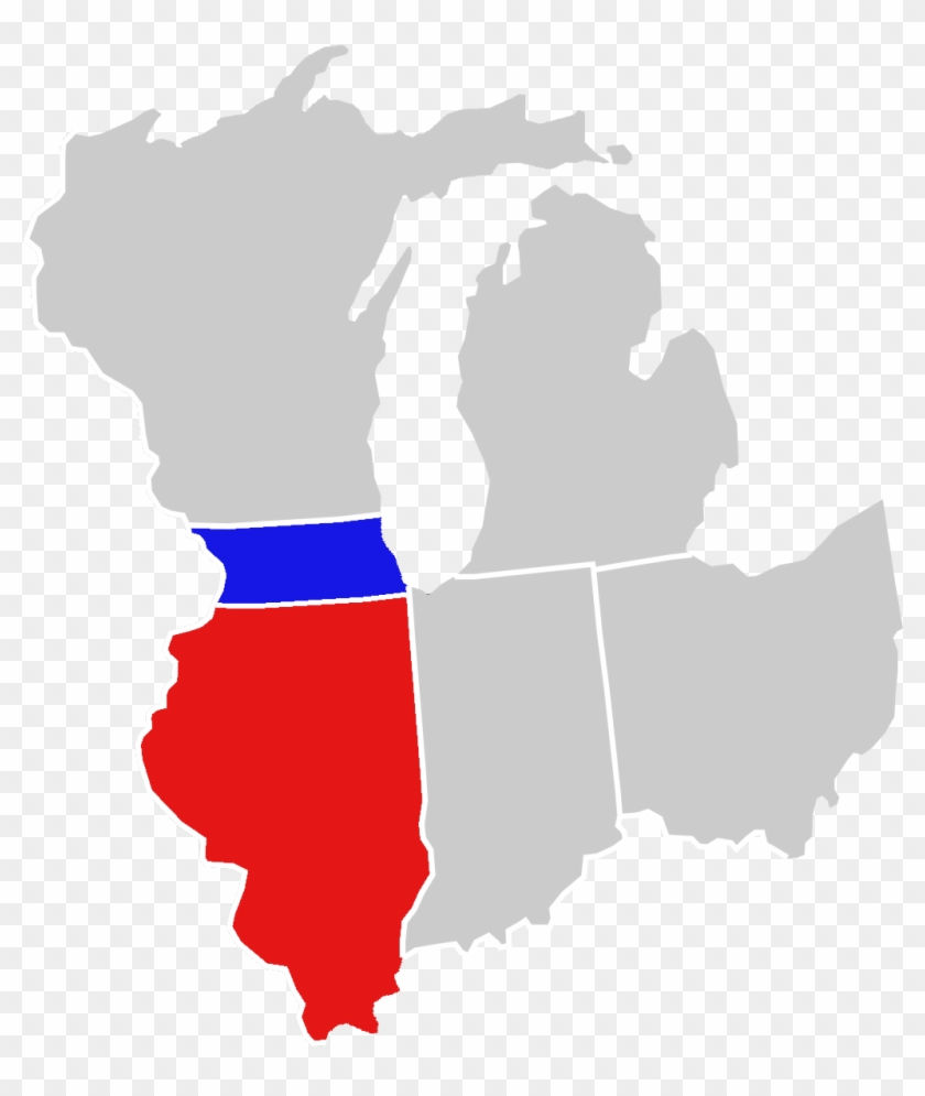 In Order To Help Justify The Admission Of Illinois, - Indiana Ohio Michigan Kentucky Illinois Map #1376321