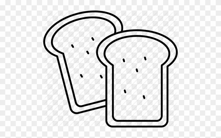 Banner Freeuse Stock Slice Of Bread Drawing At Getdrawings - Bread Slices Drawing Png #1376322