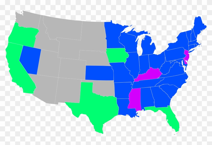 Ratification By The States - Ratification Map Of 13th Amendment #1376348