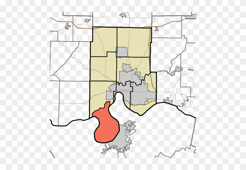 Map Of The Meander In Question, Now Union Township, - Vanderburgh County Zip Codes #1376349
