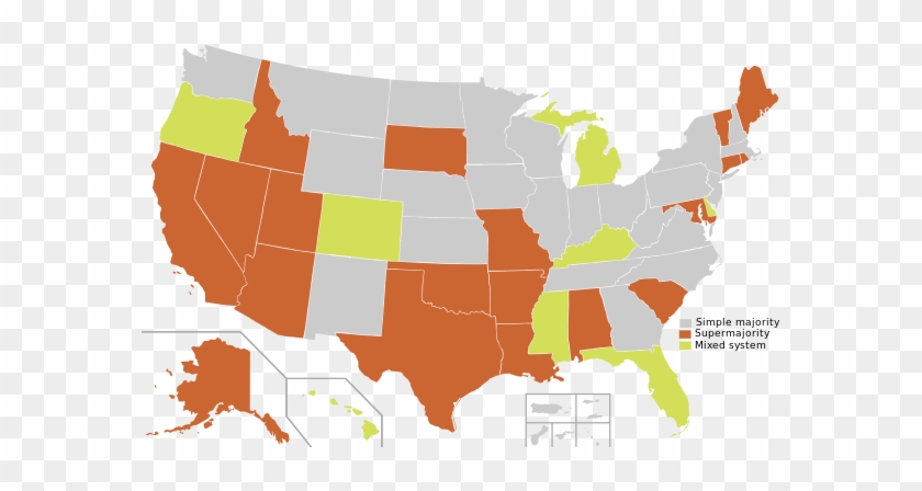 Comparison Of U - Blue Map Of United States #1376360