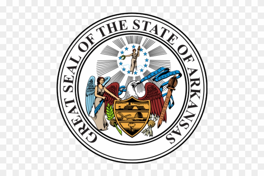 Arkansas Becomes 25th State - State Seal For Arkansas #1376367
