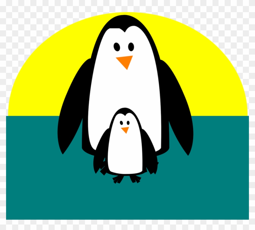 Original Png Clip Art File Penguin Mom And Baby Svg - Original Png Clip Art File Penguin Mom And Baby Svg #1376399