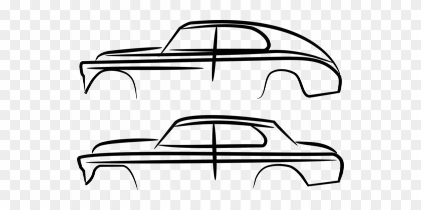 Compact Car Silhouette Classic Car Vintage Car - Classic Car Silhouette Png #1376456