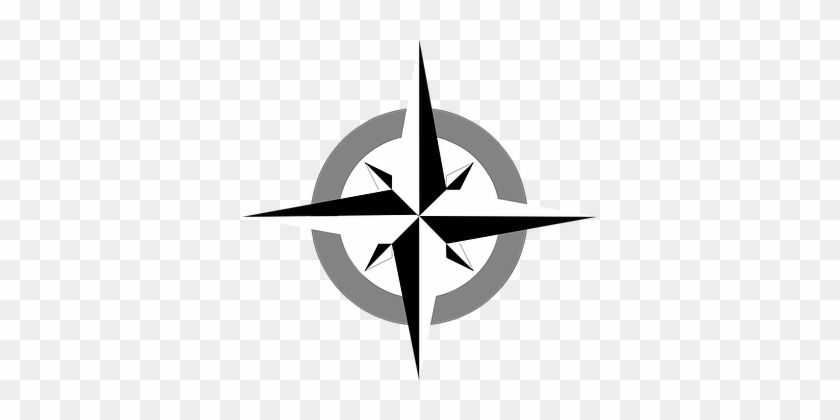 Openclipart Vectors Pixabay - Compass Rose Clip Art #1376593