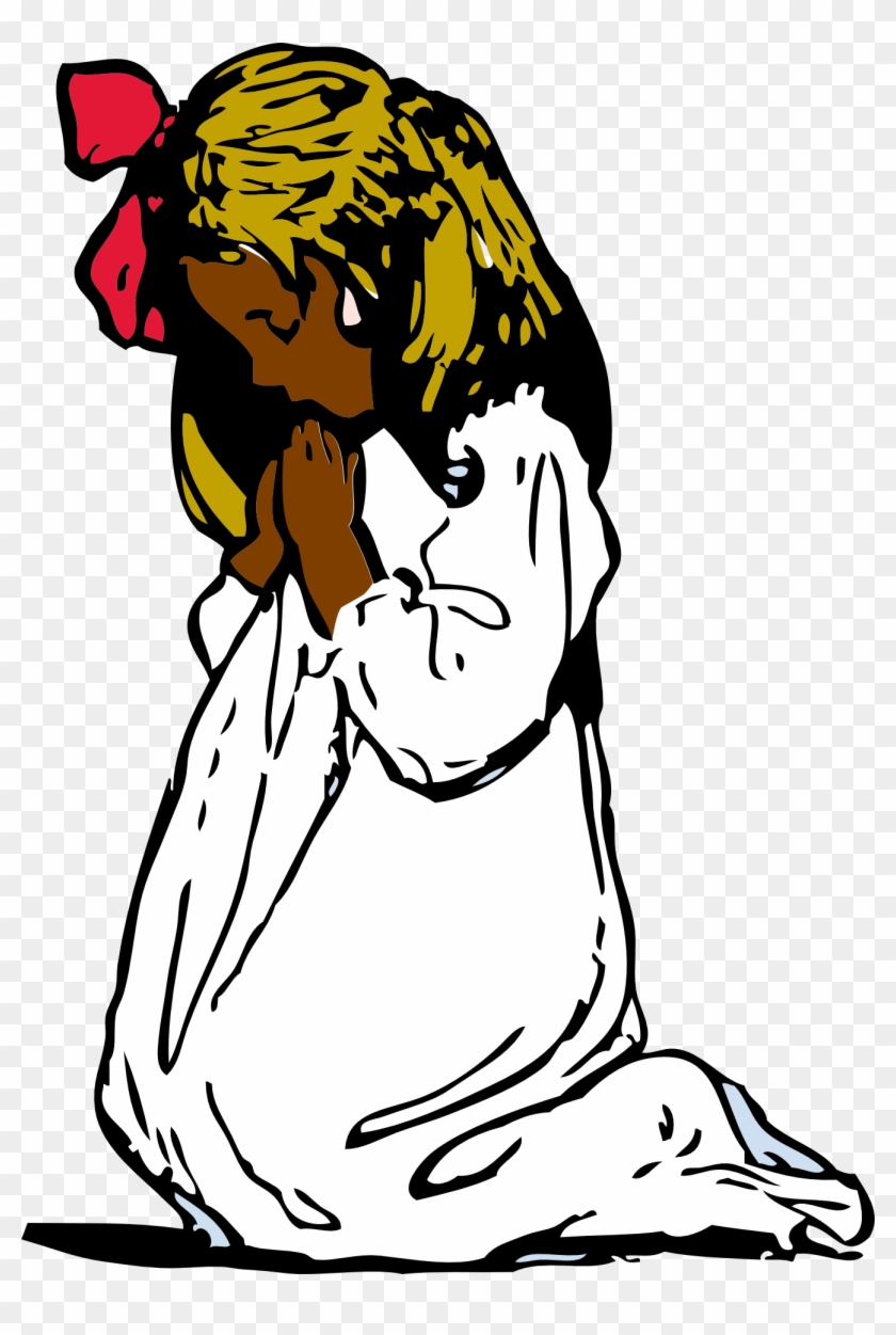 Cartoon Girl Praying Png #1376620