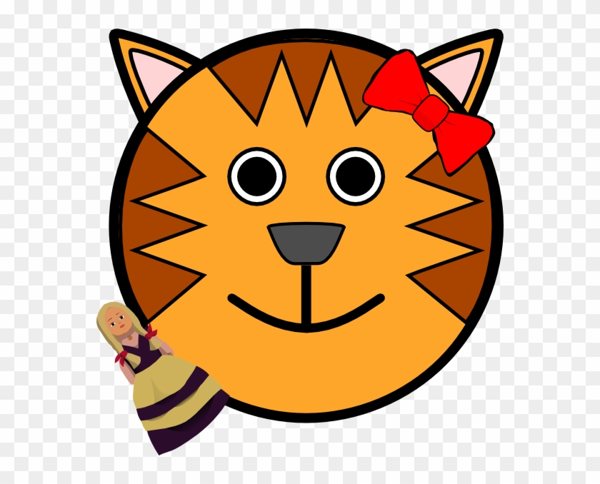 Cartoon Tiger Face Clipart Cat Clip Art - Tiger Face Drawing Cartoon #1376715