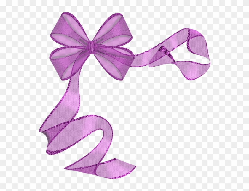 Laços & Fitas Ribbon Art, Ribbon Bows, Ribbons, Bow - Purple Ribbon Border Clip Art #1376725