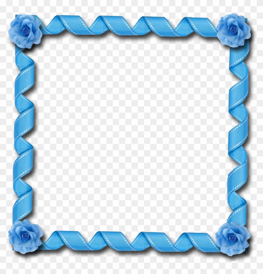 Picture Frame Ribbon - Light Blue Flowers #1376736