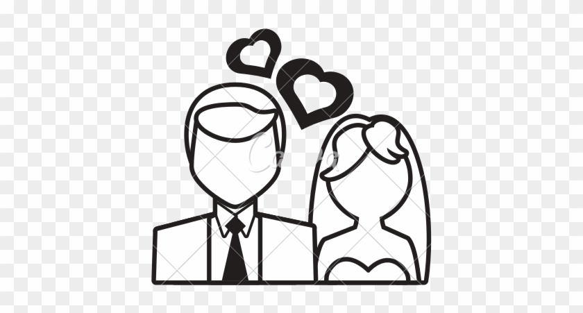 Wedding Couple At Getdrawings Com Free For - Wedding Icon Png White #1377106