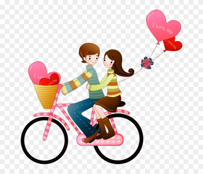 B *✿* Valentines Day Couple, Love Valentines, Wedding - Romantic Couple Pic With Cycle Hd #1377117