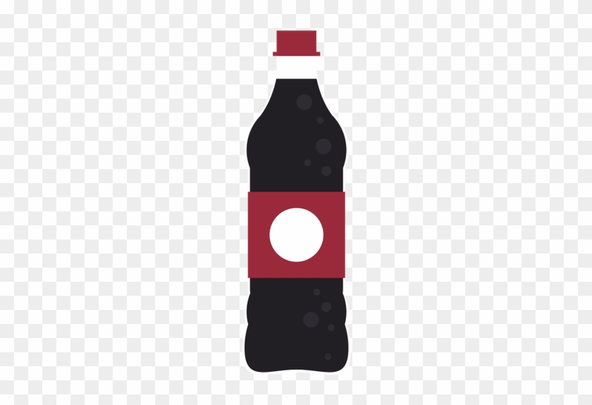 Soda Bottle Icon - Coke Bottle Flat Design #1377136