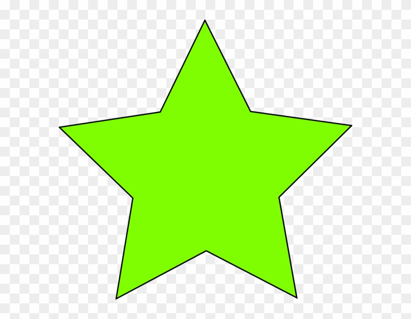 Neon Clipart Green Star - Light Green Star Clipart #1377231