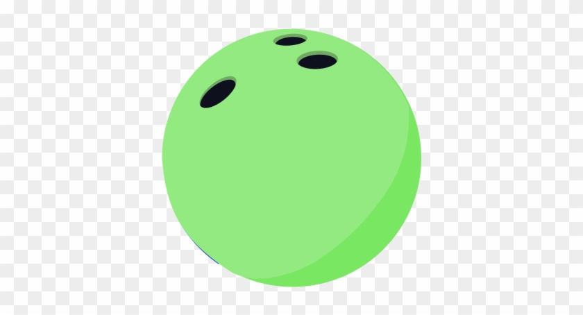Neon Clipart Bowling Pin - Green Bowling Ball Clipart #1377286