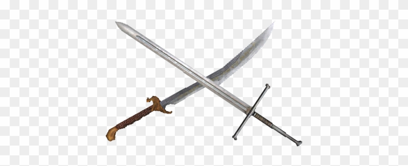 Swords Crossing Png - Two Real Swords Crossed #1377310