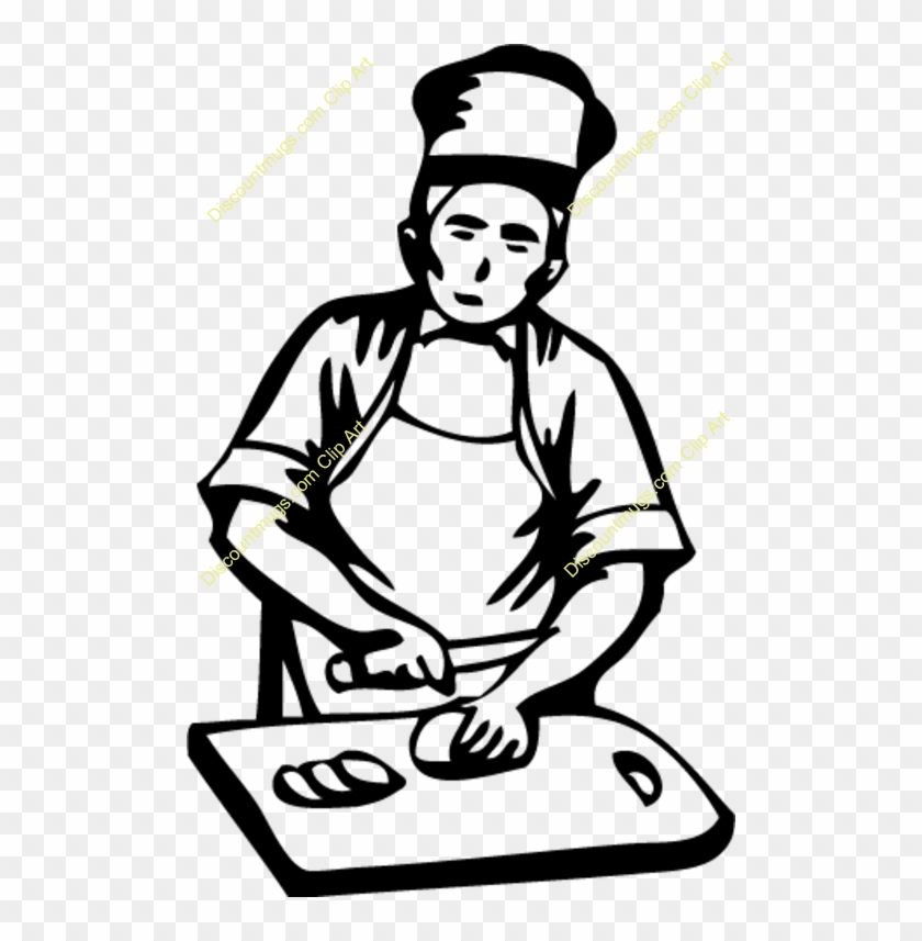 Woman Clipart Woman Human Behavior Clip Art - Chef Clipart Black And White #1377434