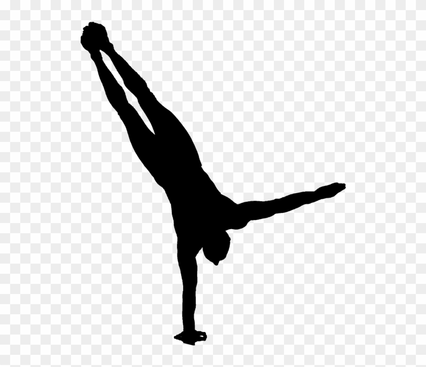 Male Gymnast Handstand Silhouette #1377440