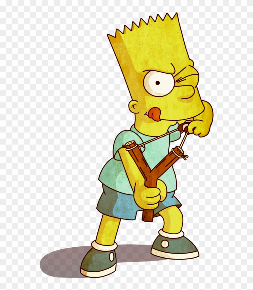 Bartsimpson , Simpsons , Slingshot , Freetoedit - Bart Simpsons #1377452