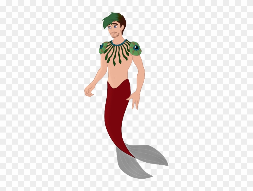 Scene Drawing Little Mermaid - Cartoon Merman Png #1377486