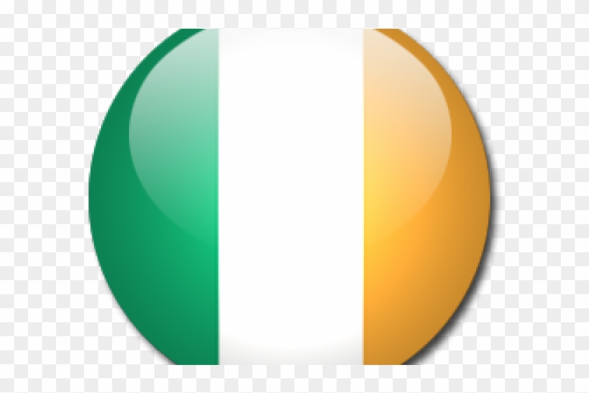 Ireland Flag Clipart Real - Circle #1377536