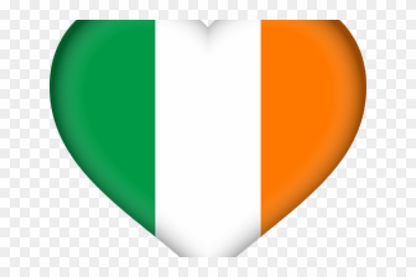 Irish Flag Clipart - Irish Flag In A Heart #1377553