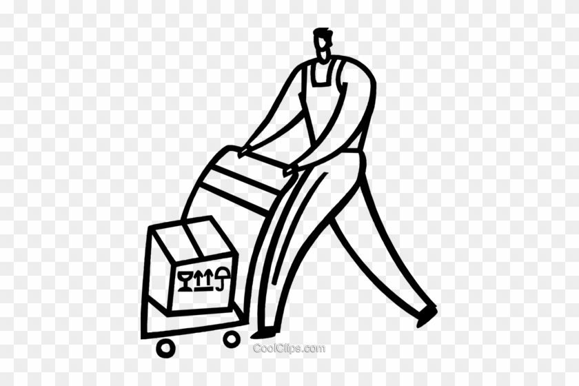 Hand Carts And Dollies Royalty Free Vector Clip Art - Hand Carts And Dollies Royalty Free Vector Clip Art #1377568