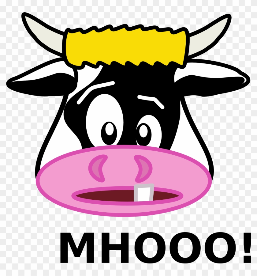 Cow's Milk, Allergy - Funny Cartoon Face #1377601