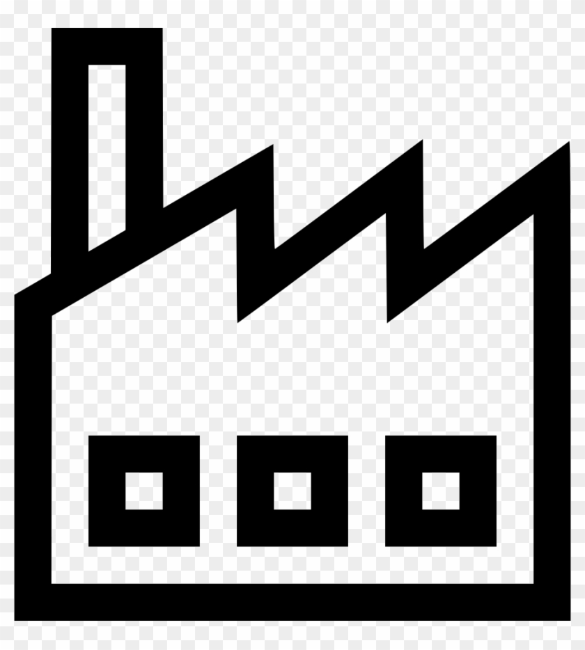 Svg Royalty Free Stock Factory Industrial Production - Factory Building Icon Png #1377742