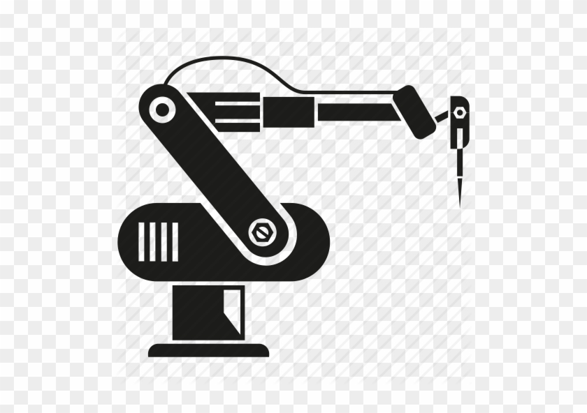 Download Robotic Arm Icon Clipart Robotic Arm Industrial - Icon Manufacturing Robot Png #1377761