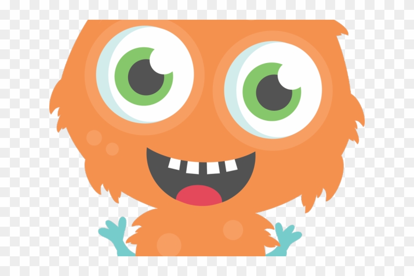 Reflection Clipart Unit - Orange Monster Clipart #1377837