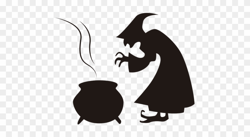 Freeuse Halloween Witch Silhouette Png - Halloween Witch Silhouette #1377916