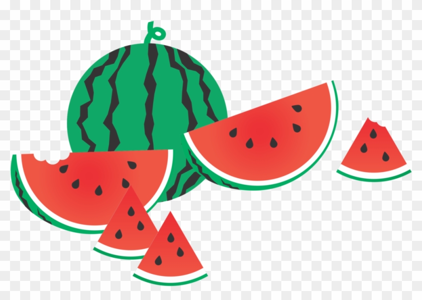 Watermelon Computer Icons Wikimedia Commons Download - Summer Fruit Clipart #1378071