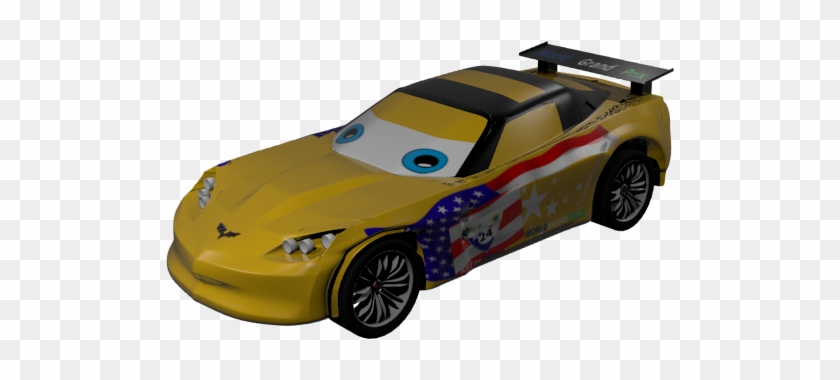 Cars 2 Jeff Corvette 3d Models Cgtrader Com Sci Fi - Jeff Gorvette #1378102